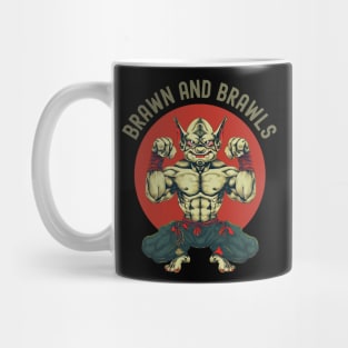 Goblin bodybuilder Mythical creature or Fantasy animal Gnome lover Mug